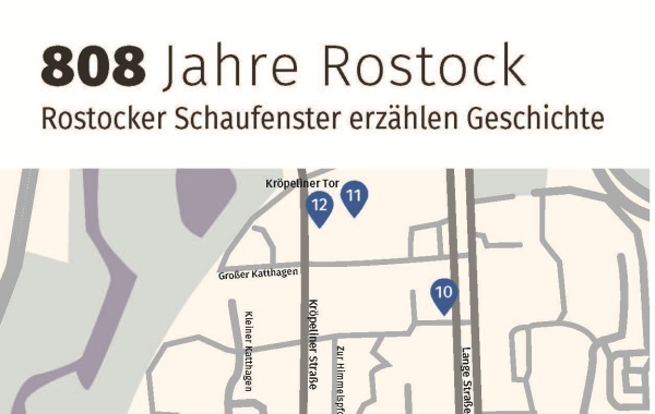 Ausschnitt Lageplan 808 Jahre Rostock - Rostocker Schaufenster erzählen Geschichte Ausschnitt Lageplan 808 Jahre Rostock - Rostocker Schaufenster erzählen Geschichte