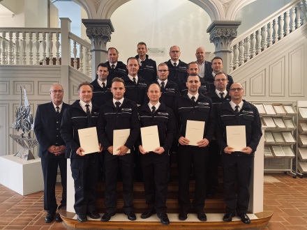 Beförderungen Berufsfeuerwehr Rostock (Foto: Christin Wascher)