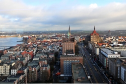Luftbild Rostock Stadthafen