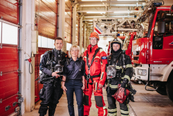 Bekleidung der Feuerwehr Rostock (Foto: Tom Pagel) Bekleidung der Feuerwehr Rostock (Foto: Tom Pagel)