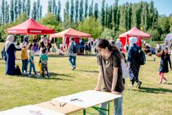 Stände vom Bündnis für Familie Rostock auf dem Picknick im Stadtgrün 2022 Stände vom Bündnis für Familie Rostock auf dem Picknick im Stadtgrün 2022