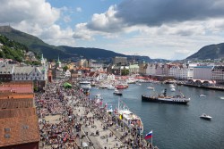 Stadthafen Bergen während des Hansetages 2016 Stadthafen Bergen während des Hansetages 2016