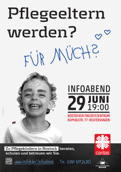 Kampagne Caritas "Was habe ich eigentlich von so einem Pflegekind"