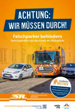 Plakat "Achtung - Wir müssen durch!"