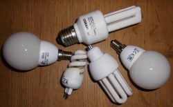 Alte Energiesparlampen