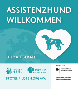 Aufkleber "Assistenzhunde willkommen"