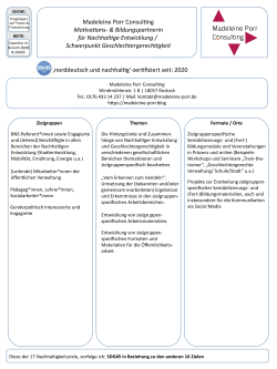 Steckbrief Madeleine Porr