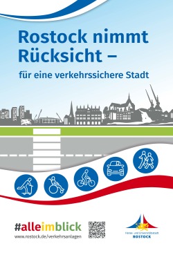 Plakat Rostock nimmt Rücksicht - für eine verkehrssichere Stadt