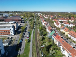In den vergangenen Jahren wurde der Radschnellweg in der Südstadt gebaut.