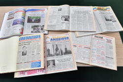 Der Städtische Anzeiger im Wandel der Jahre.