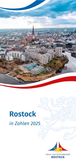 Faltblatt "Rostock in Zahlen 2025" Faltblatt "Rostock in Zahlen 2025"