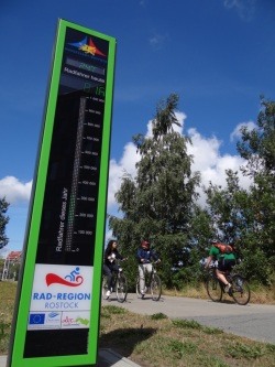 Fahrrad-Zähler Am Strande