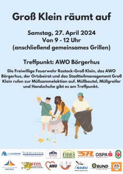 Plakat "Groß Klein räumt auf"