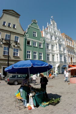 Gemüsestand am Neuen Markt