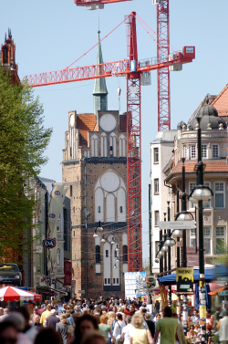 Blick vom Boulevard auf das Kröpeliner Tor
