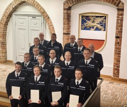 Beförderungen Berufsfeuerwehr Rostock (Foto: Christin Wascher)