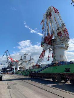 Kaikante an der "Orion" nach dem Unfall.