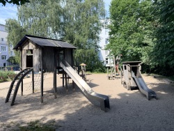 Der Spielplatz Zochstraße soll neugestaltet werden. Der Spielplatz Zochstraße soll neugestaltet werden.
