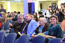 Einbürgerungsempfang am 1. Februar 2024 in der StadtHalle Rostock.