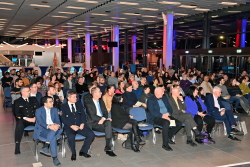Einbürgerungsgsempfang am 1. Februar 2024 in der StadtHalle Rostock.