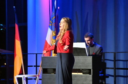 Einbürgerungsgsempfang am 1. Februar 2024 in der StadtHalle Rostock.