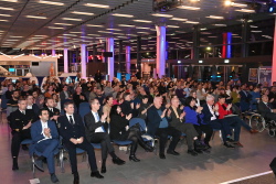 Einbürgerungsempfang am 1. Februar 2024 in der StadtHalle Rostock.