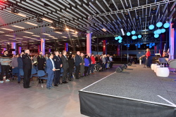 Einbürgerungsempfang am 1. Februar 2024 in der StadtHalle Rostock.