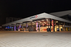 Einbürgerungsempfang am 1. Februar 2024 in der StadtHalle Rostock.