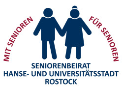 Logo Seniorenbeirat Hanse- und Universitätsstadt Rostock, Mit Senioren für Senioren Logo Seniorenbeirat Hanse- und Universitätsstadt Rostock, Mit Senioren für Senioren