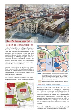Plakat Das Rathaus wächst - so soll es einmal werden! Plakat Das Rathaus wächst - so soll es einmal werden!