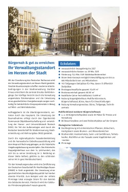 Plakat Eckdaten zum Rathauserweiterungsbau Plakat Eckdaten zum Rathauserweiterungsbau