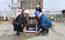 Grundsteinlegung für den Neubau der Feuer- Und Rettungswache in der Erich-Schlesinger-Straße