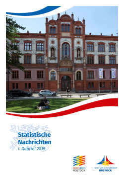 Statistische Nachrichten I. Quartal 2019