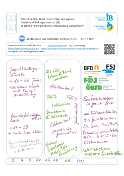 Steckbrief IB-FÖJ-Koordination