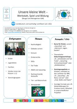 Steckbrief Unsere kleine Welt GbR