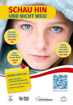 Plakat "Schau hin und nicht weg!"