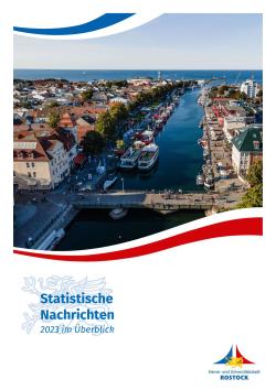 Titel der Broschüre "Statistische Nachrichten 2023"