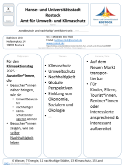 Steckbrief Amt für Umwelt- und Klimaschutz - Klima-Aktionstag