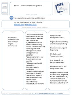 Steckbrief fint eV