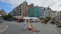 Tag der Geodäsie auf dem Universitätsplatz.