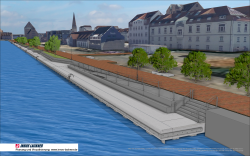 Visualisierung des zukünftigen Kempowski-Ufers.