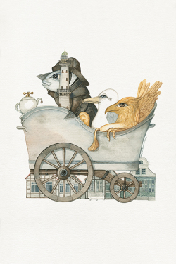 Aquarell "Wanne-Münde"