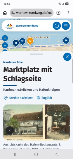 Ansicht in der mobilen Nutzung. 