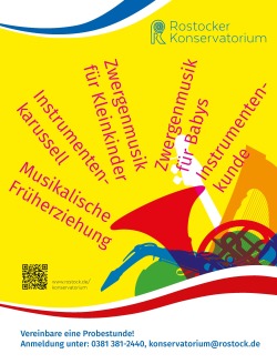 Plakat Vereinbare eine Probestunde