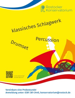 Plakat Vereinbare eine Probestunde