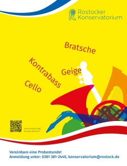 Plakat Vereinbare eine Probestunde