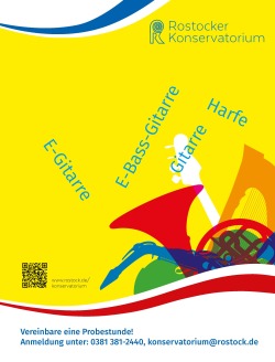 Plakat Vereinbare eine Probestunde