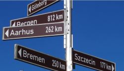 Hinweisschilder Städtepartnerschaften