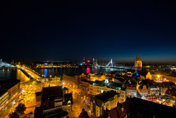Riga nächtliches panoroma Riga nächtliches panoroma