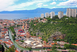 Blick auf Rijeka von Trsat Blick auf Rijeka von Trsat